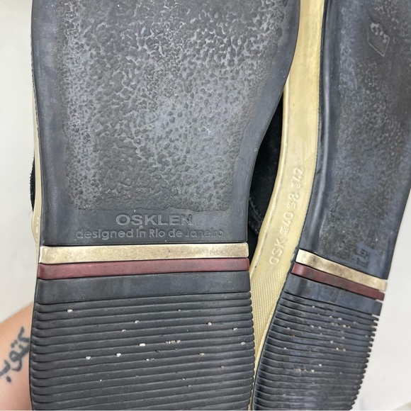 Osklen Mens Bossanova Nobuck Black Sneakers sz 42 US 8 - Picture 6 of 10